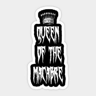 Queen of the Macabre Design 2 Sticker